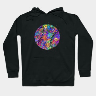 Baseball ball watercolor Hoodie